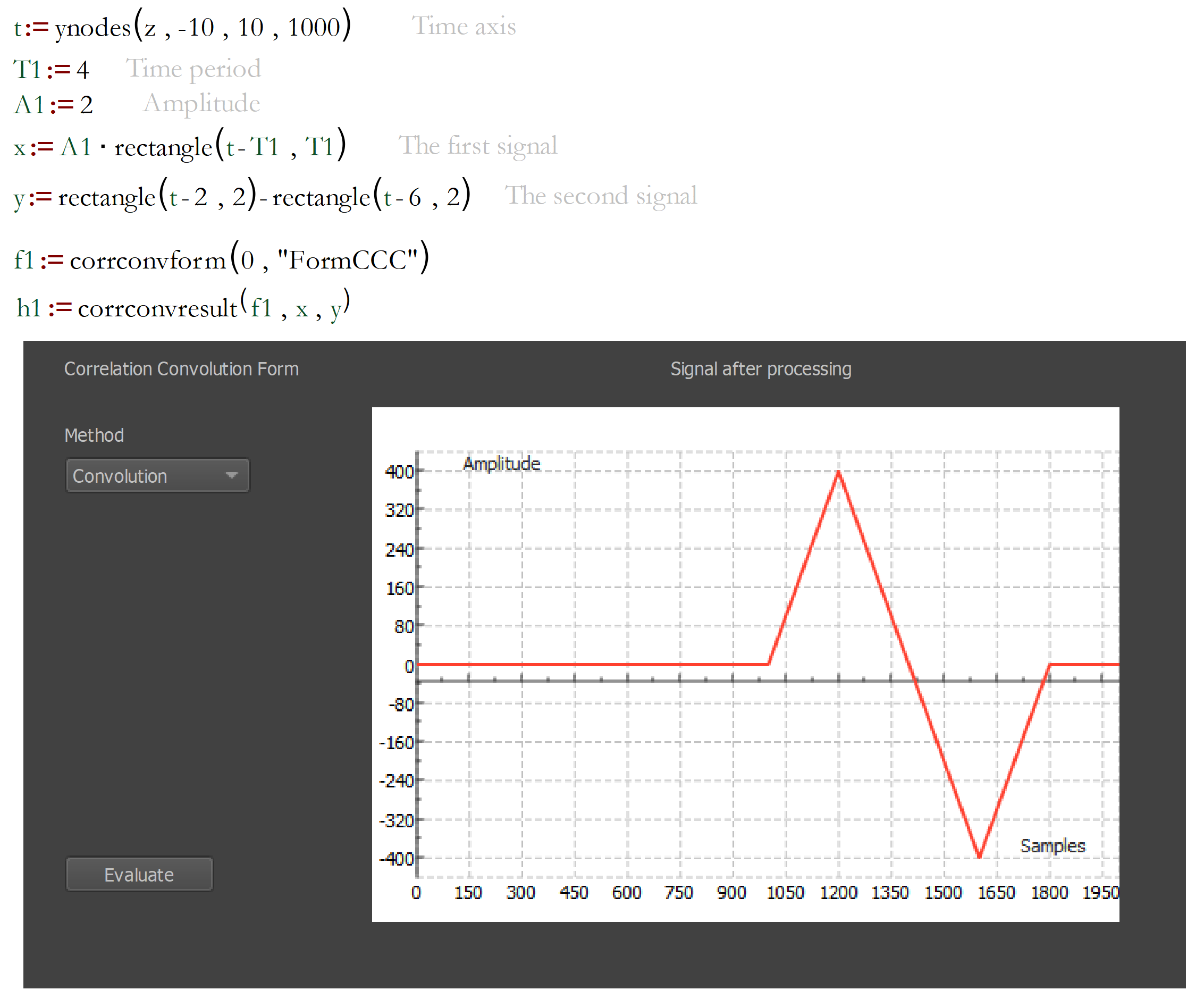 signal operations applied to generated sources